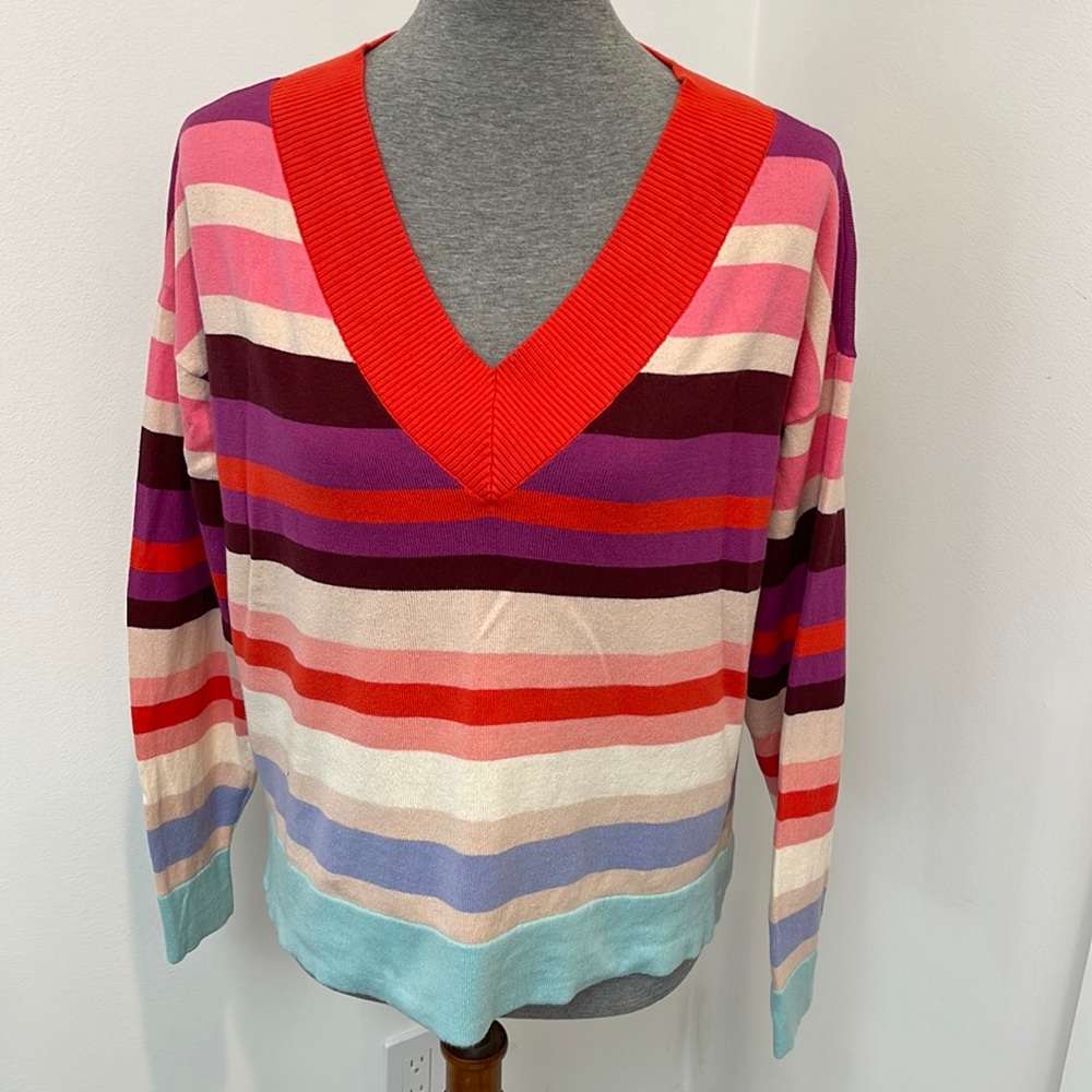 Cabi striped sweater M